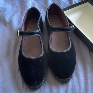 Flabelus | Shoes | Flabelus Velvet Mary Janes Womens Size 4